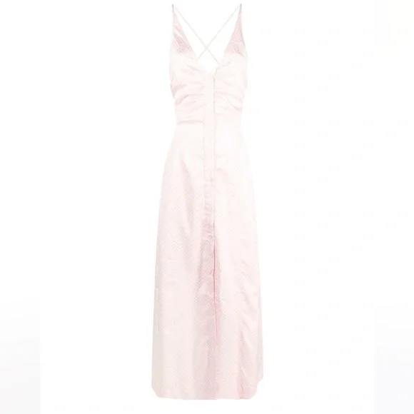 Ganni | Dresses | Nwt Ganni Halterneck Cutout Dress Sz4 | Poshmark